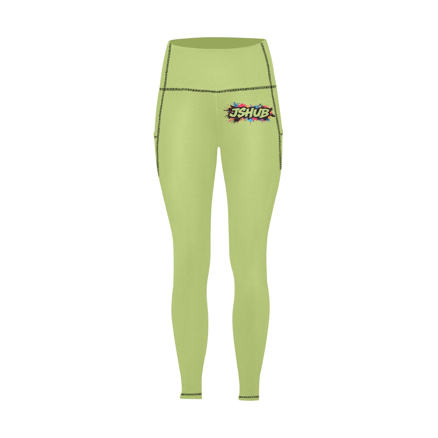 Leggings Donna JSHub All-Over con Tasche – Collezione Urban Streetwear 2025