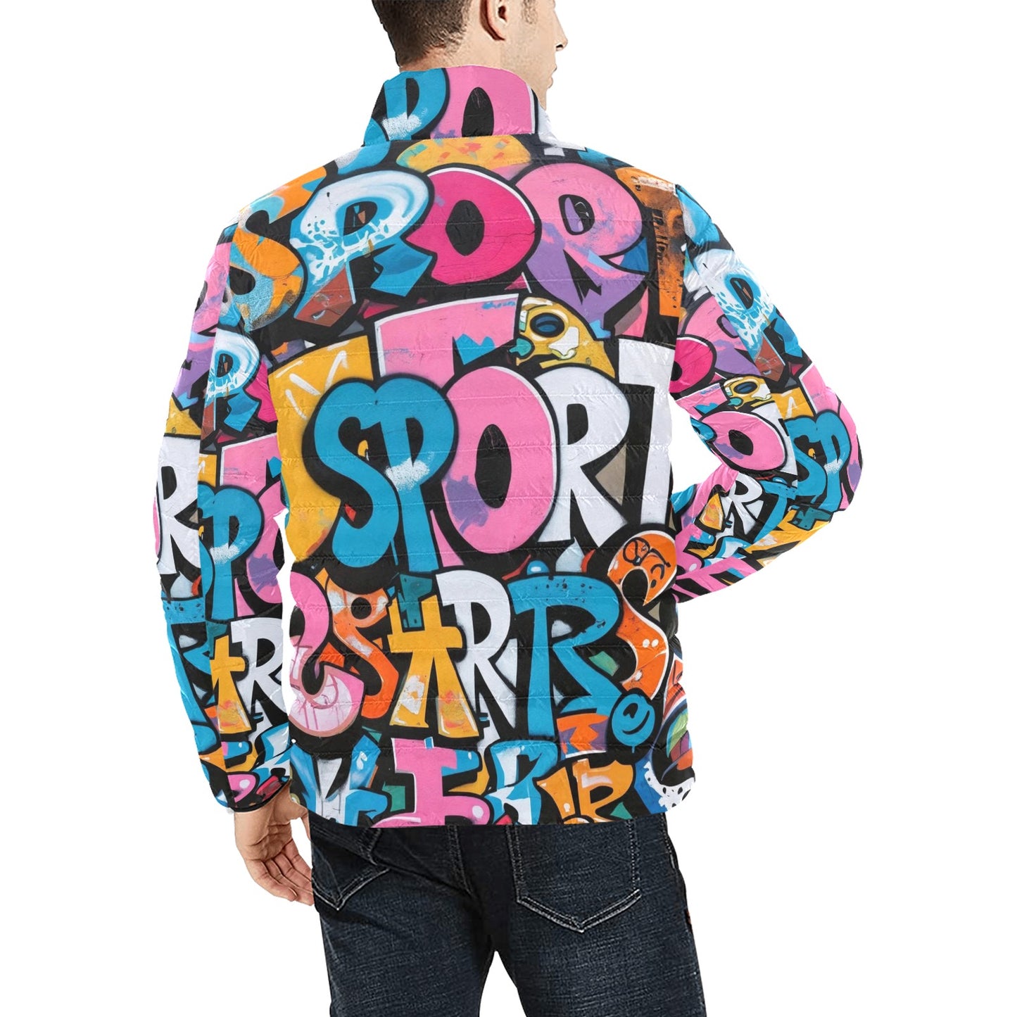 Giacca Bomber Uomo Collezione Murales JSHUB – Stampa All Over Graffiti JSports