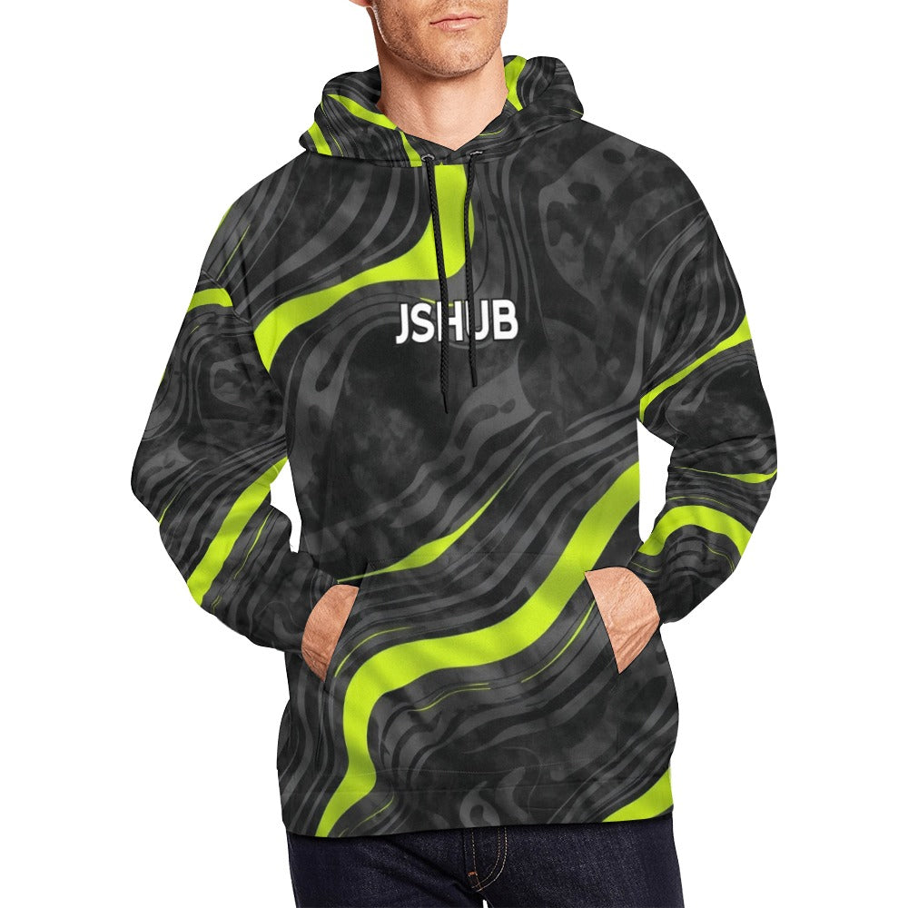 Felpa con cappuccio Neon Flow – JSHUB Collection Edizione Limitata Streetwear