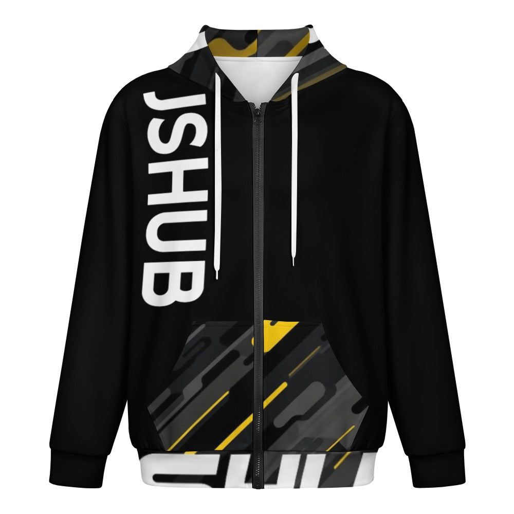 JS HUB Motion Core High Neck Hoodie Uomo Nera Multicolor