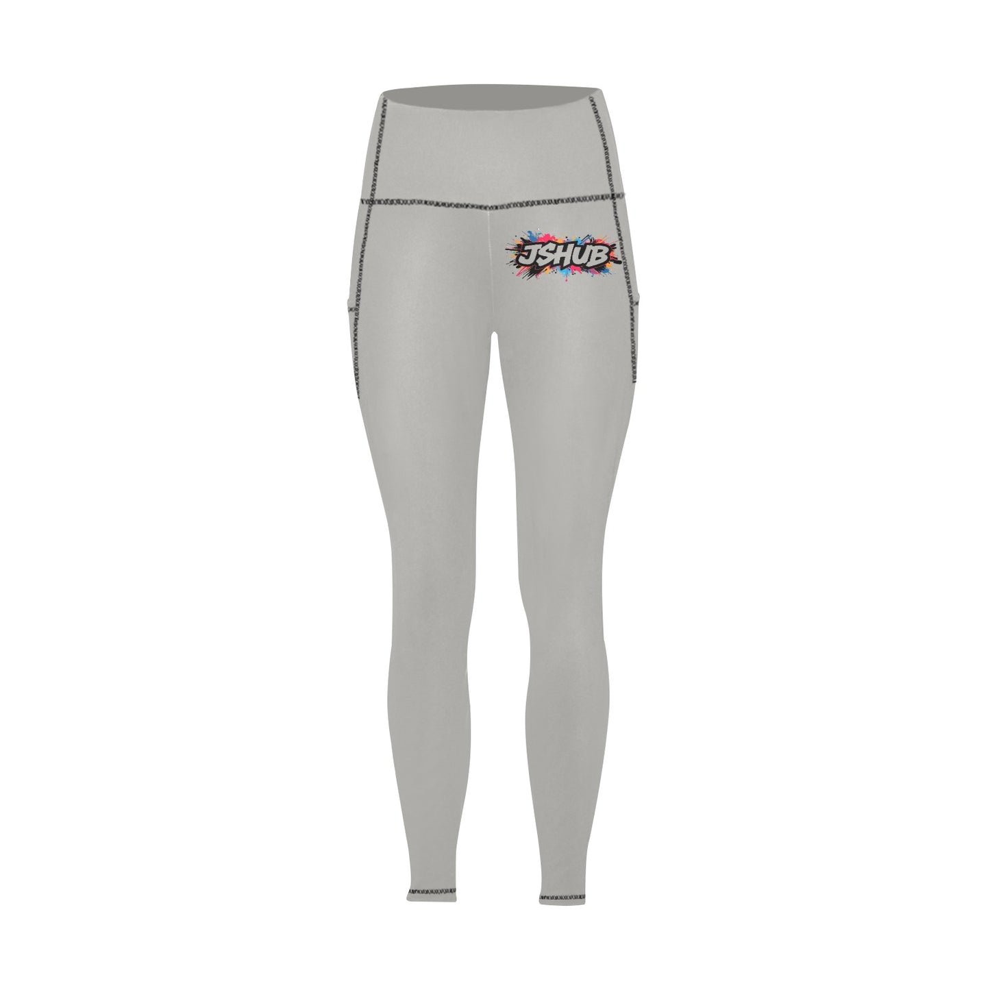 Leggings Donna JSHub All-Over con Tasche – Collezione Urban Streetwear 2025