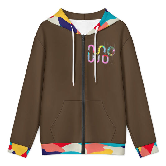 FELPA Concrete Echoes – Caffè Drop Hoodie Zip