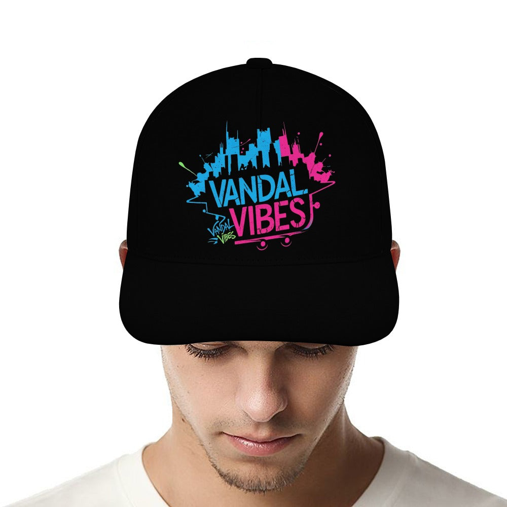 Cappello Vandal Dome  – Visiera curva nero streetwear unisex