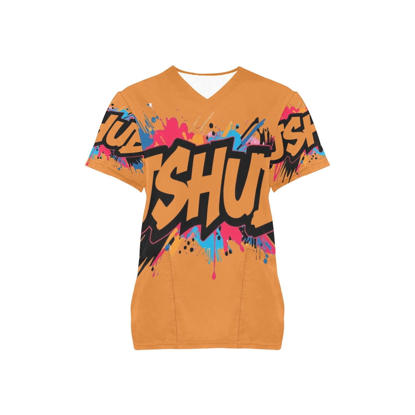 T-shirt Scrub Unisex JSHub Logo Multicolor All-Over – Urban Style 2025