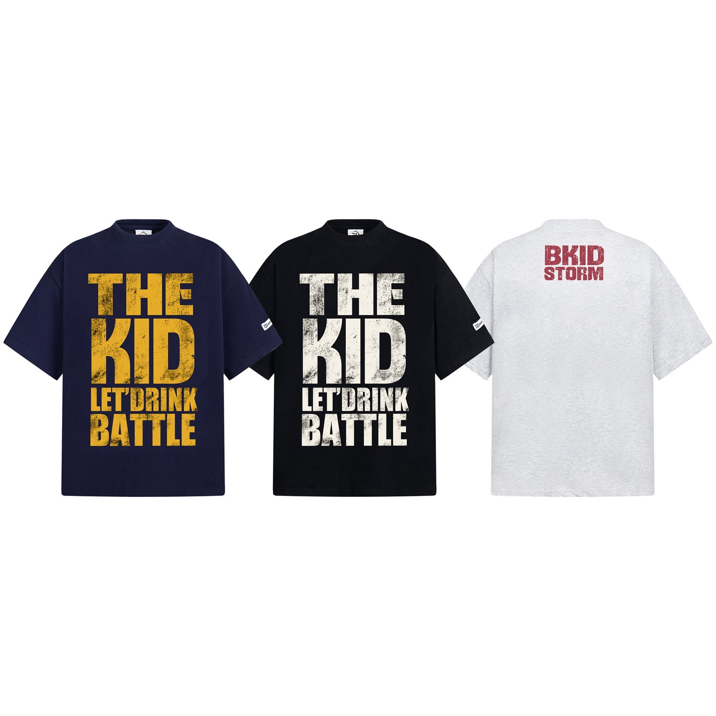 T-shirt Vintage Fade Letters