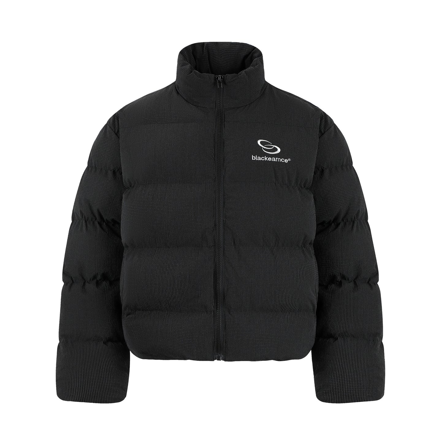 Giacca Uomo Puffer Streetwear Corta Nera Oversize