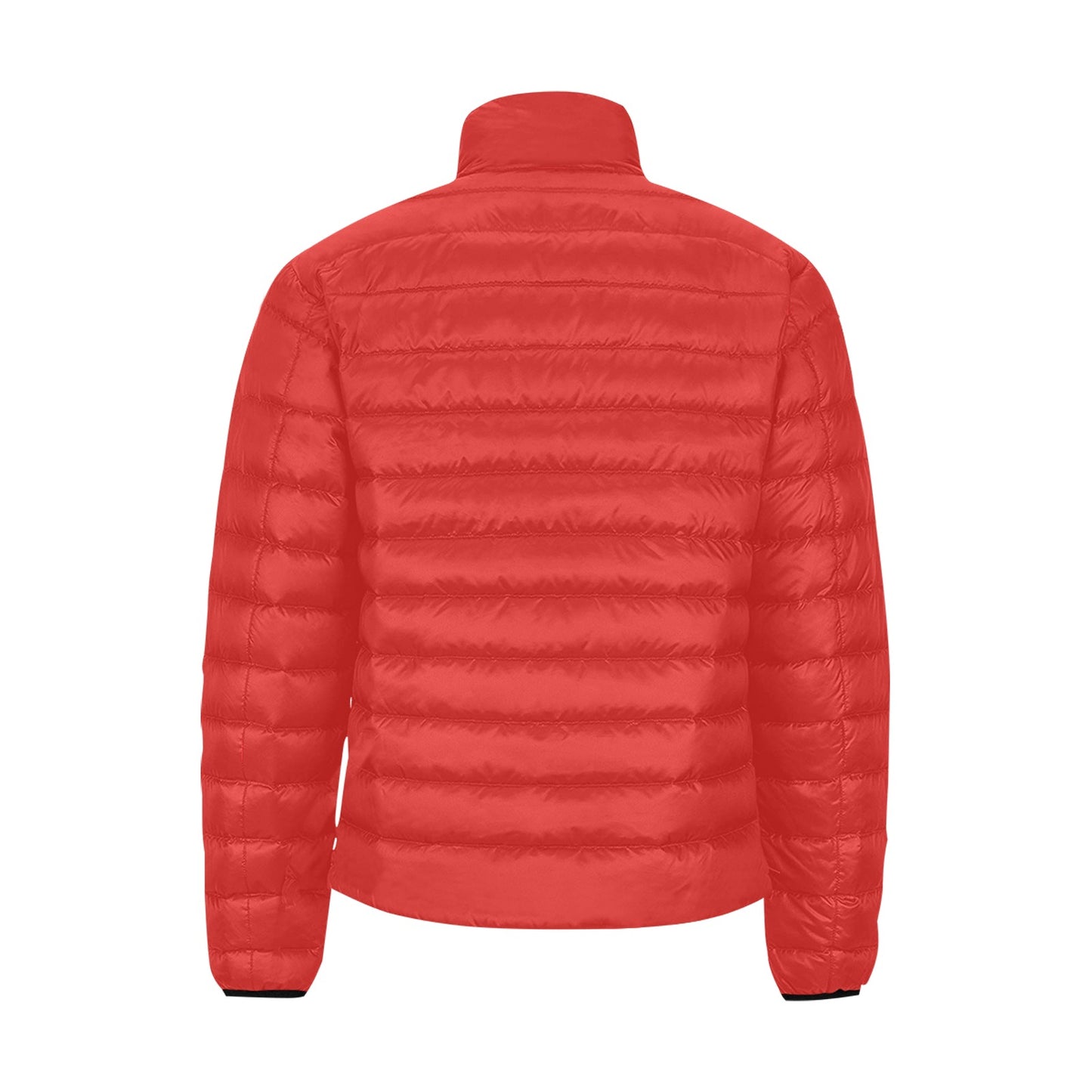 Giacca Bomber Uomo Collezione JSports K26 Crimson Edge JSHUB – Base Crimson con Stampa Bianca Contornata di Nero