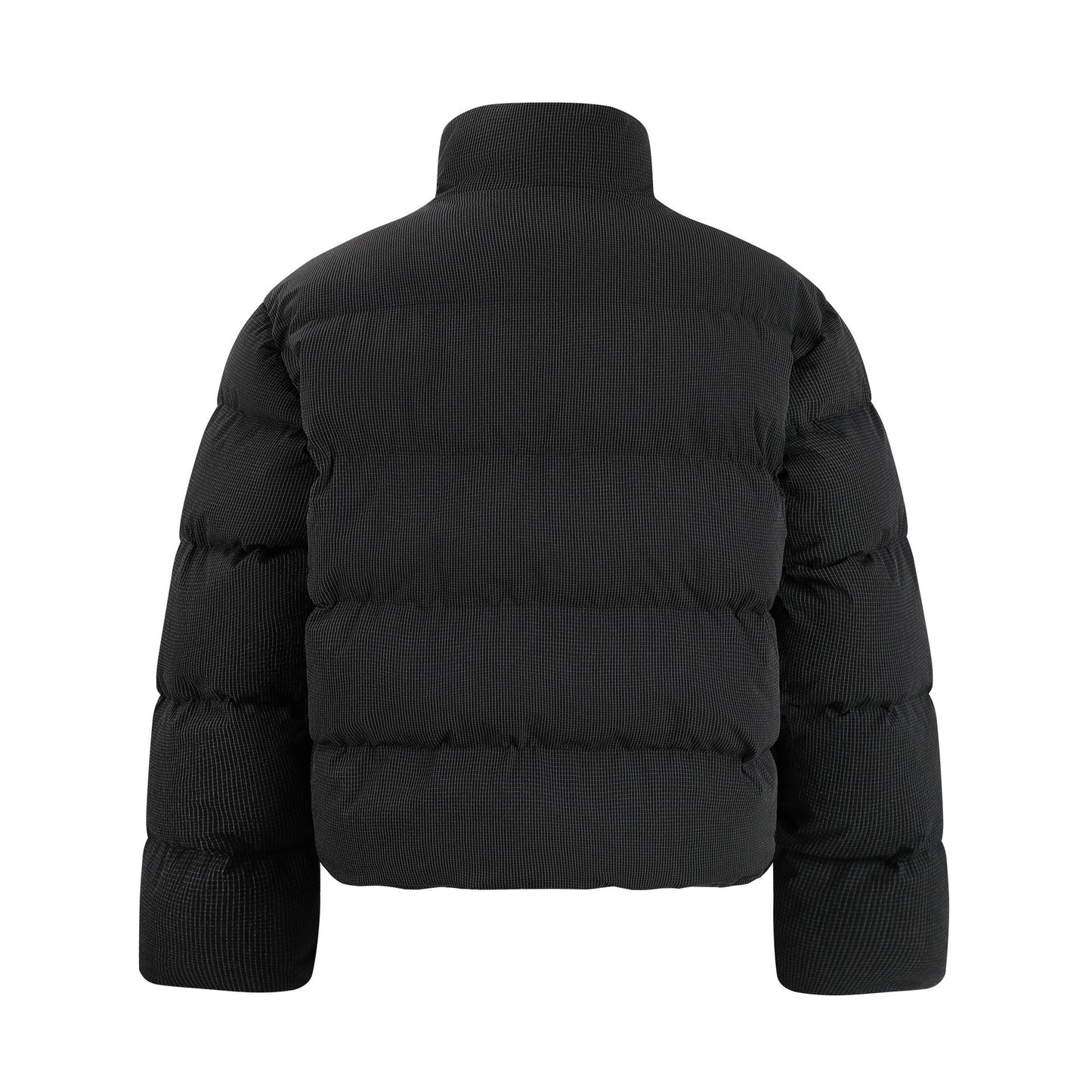 Giacca Uomo Puffer Streetwear Corta Nera Oversize