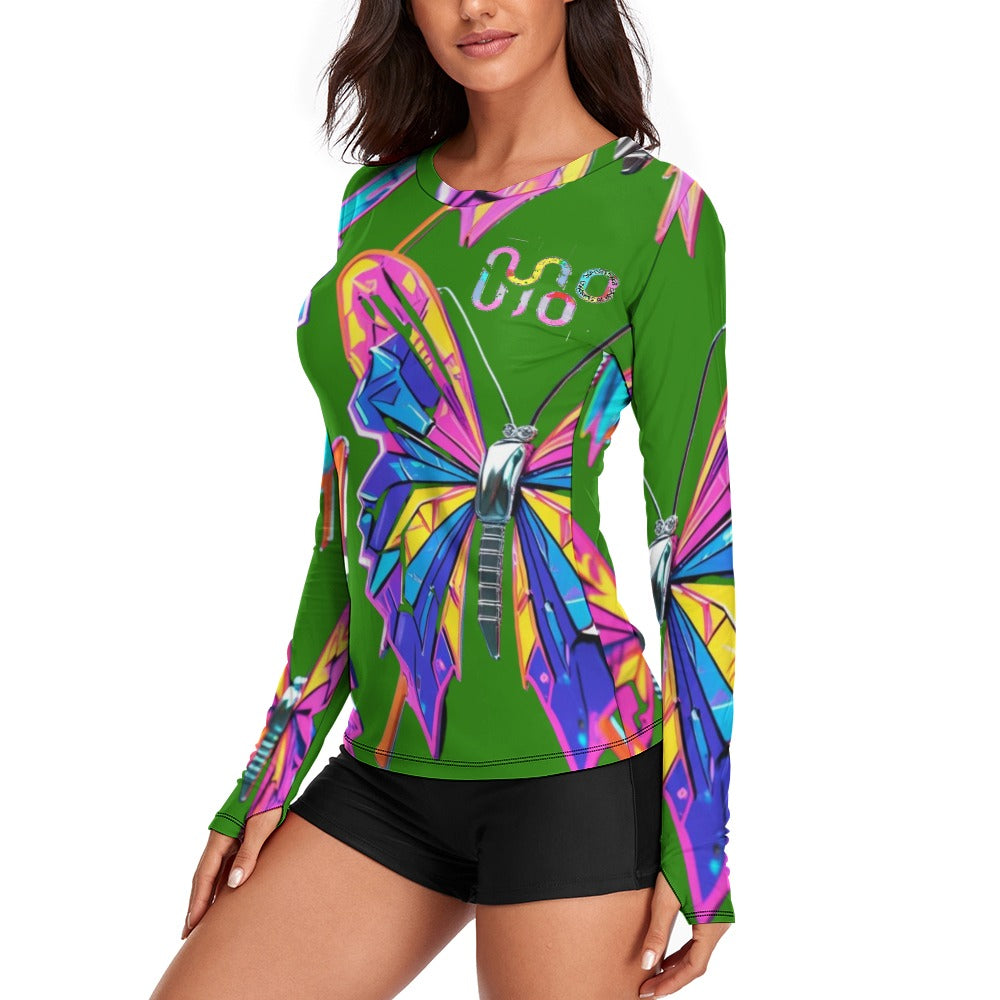 Maglietta donna Wings of Noise maniche lunghe protezione UV – 10 varianti colore