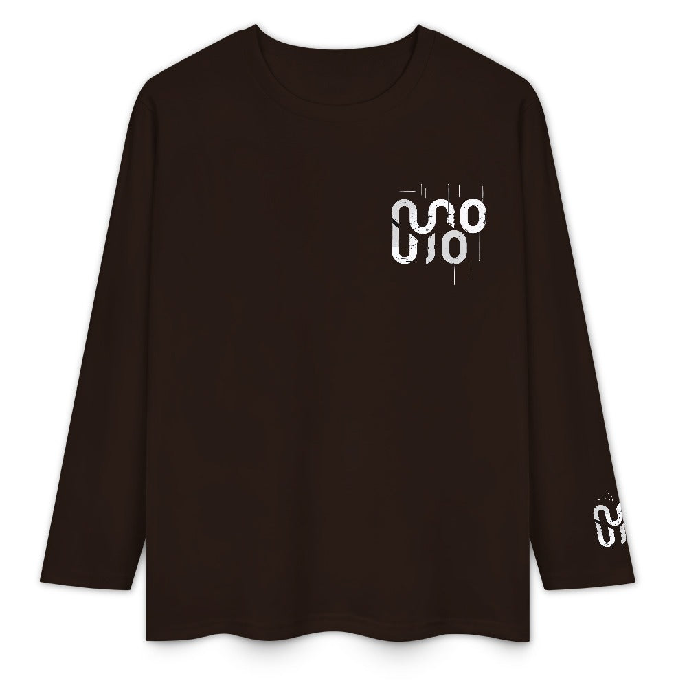 Maglietta manica lunga marrone scuro Concrete Echoes Urban Soil