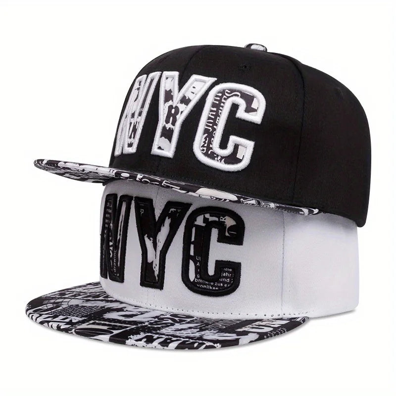 Cappello Flat Brim NYC – Ricamato Icona Hip-Hop