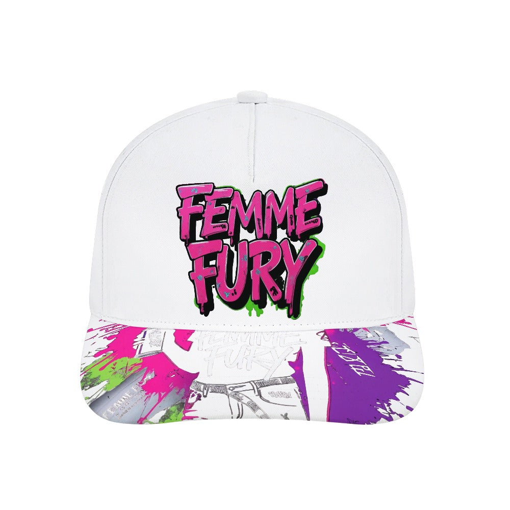 Cappello Baseball Donna FEMME FURY –  Bianco Graffiti