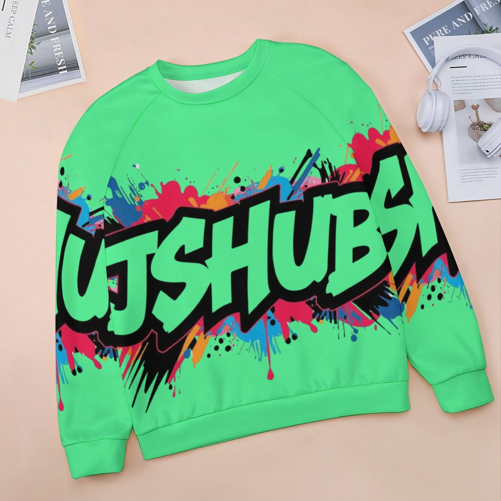 Felpa Donna JSHub Multicolor – Stile Streetwear con Graffiti All-Over