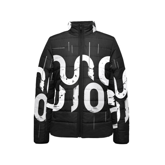 Giacca imbottita donna Concrete Echoes “Urban Static” colletto rialzato