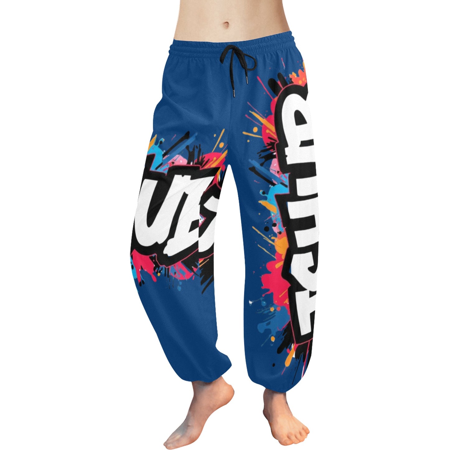 Pantaloni Harem Donna JSHub – Stile Casual con Stampa All-Over