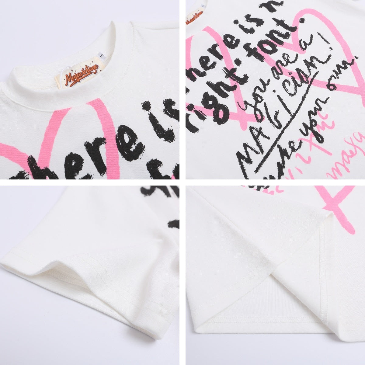 Heartbeat Letter Slim Tee