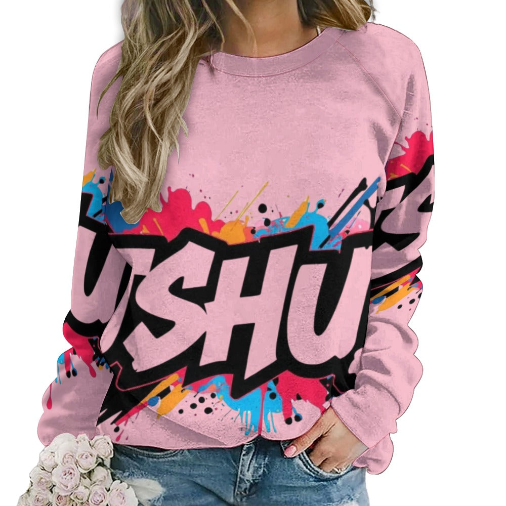 Felpa Donna JSHub Multicolor – Stile Streetwear con Graffiti All-Over