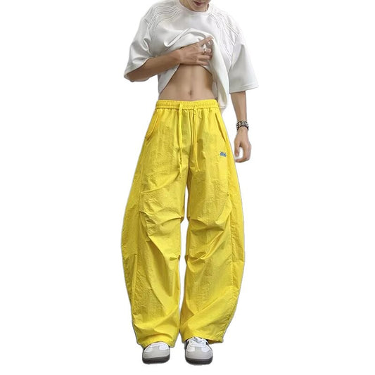 Pantaloni “Flow Rider” sportivi larghi ricamati