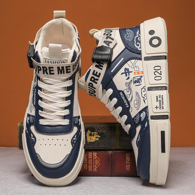 Scarpe Street Venom – Sneakers uomo high-top elasticizzate stile snake urban