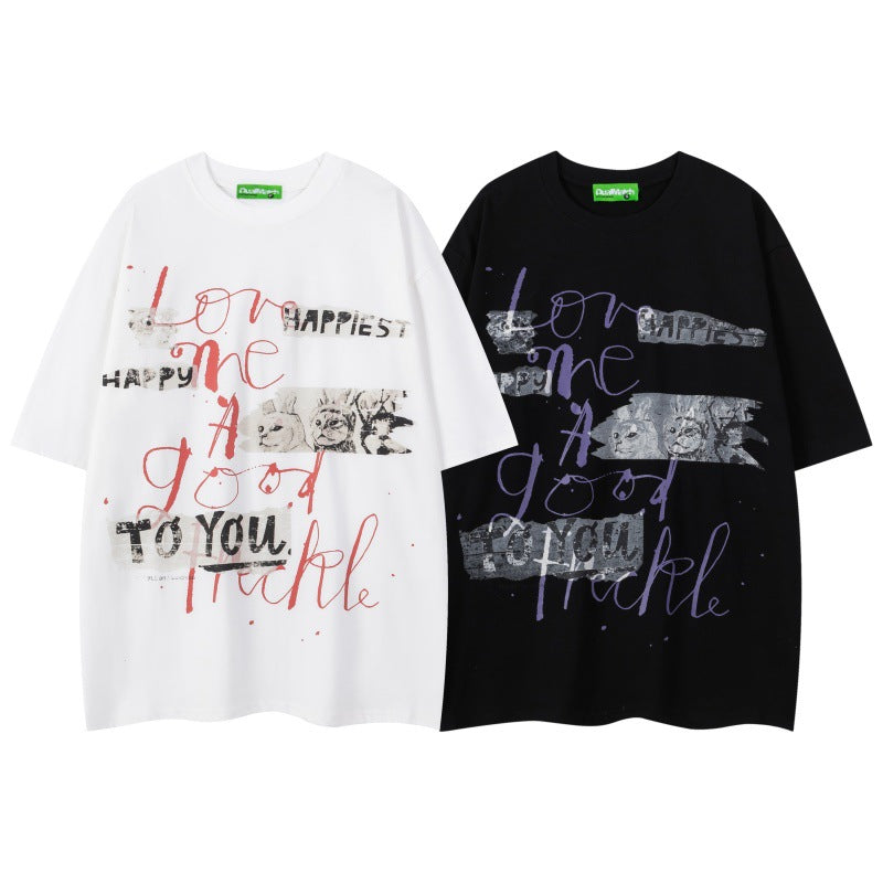 T-shirt Tokyo Type – Lettere Retro Oversize