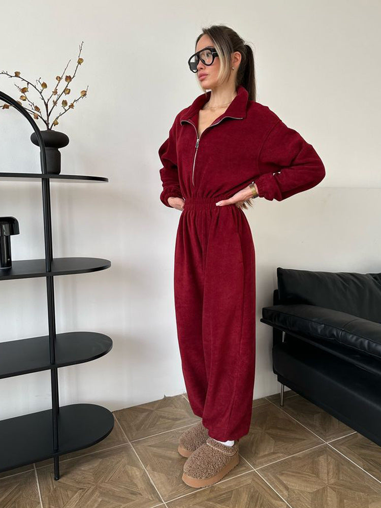 Tuta Cozy Zip Essential Donna