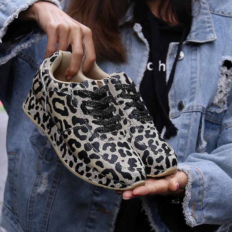 Sneakers Donna Urban Wild – Leopard Print Low Top