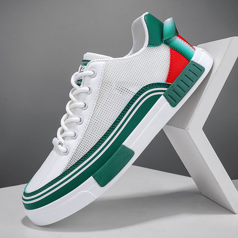 Scarpe Uomo Streetwear Sneakers Low Top in Mesh Traspirante