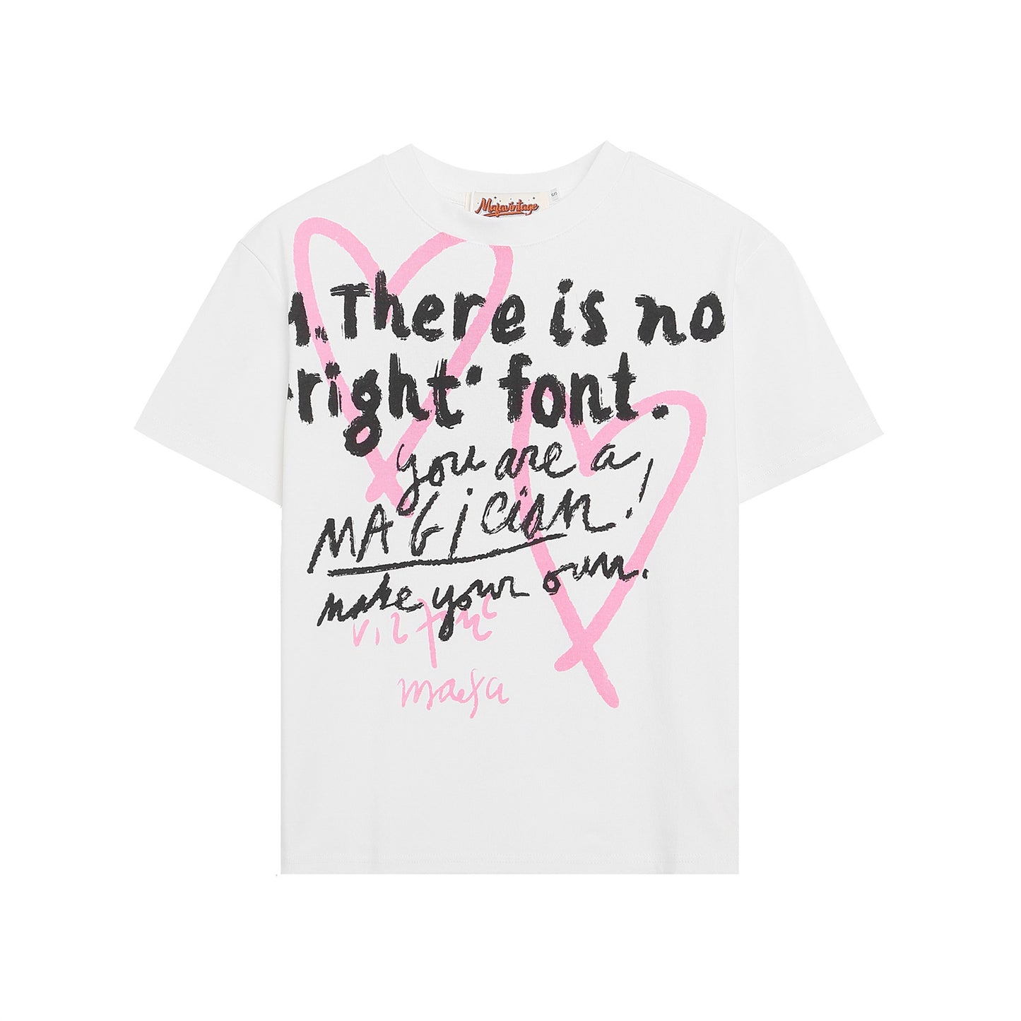 Heartbeat Letter Slim Tee