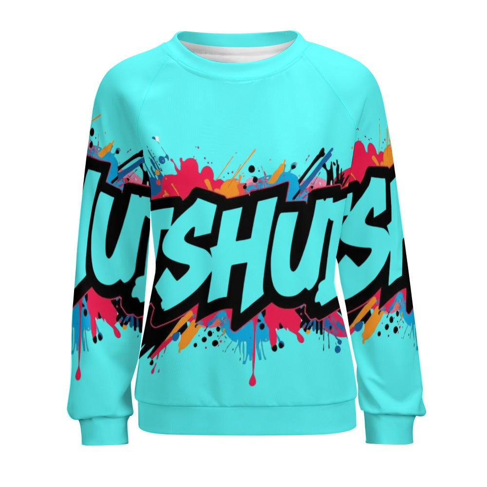 Felpa Donna JSHub Multicolor – Stile Streetwear con Graffiti All-Over