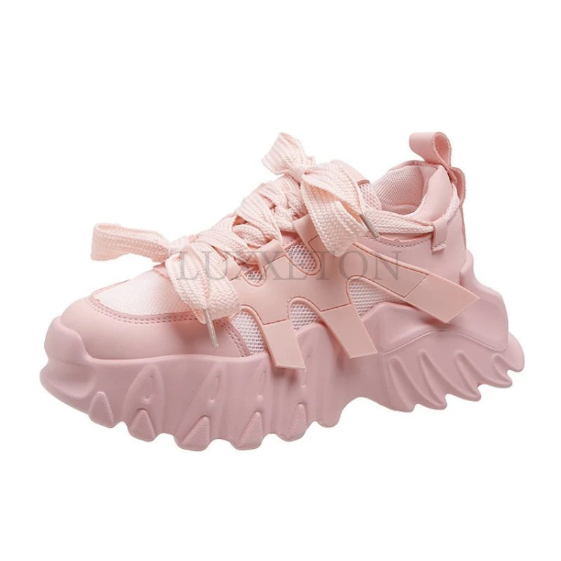 Sneakers Piattaforma Donna – Scarpe Casual Leggere e Traspiranti con Mesh