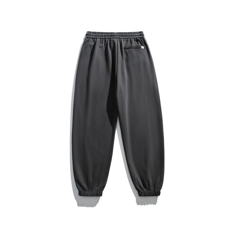Pantaloni “Zen Drift” larghi antirughe con coulisse