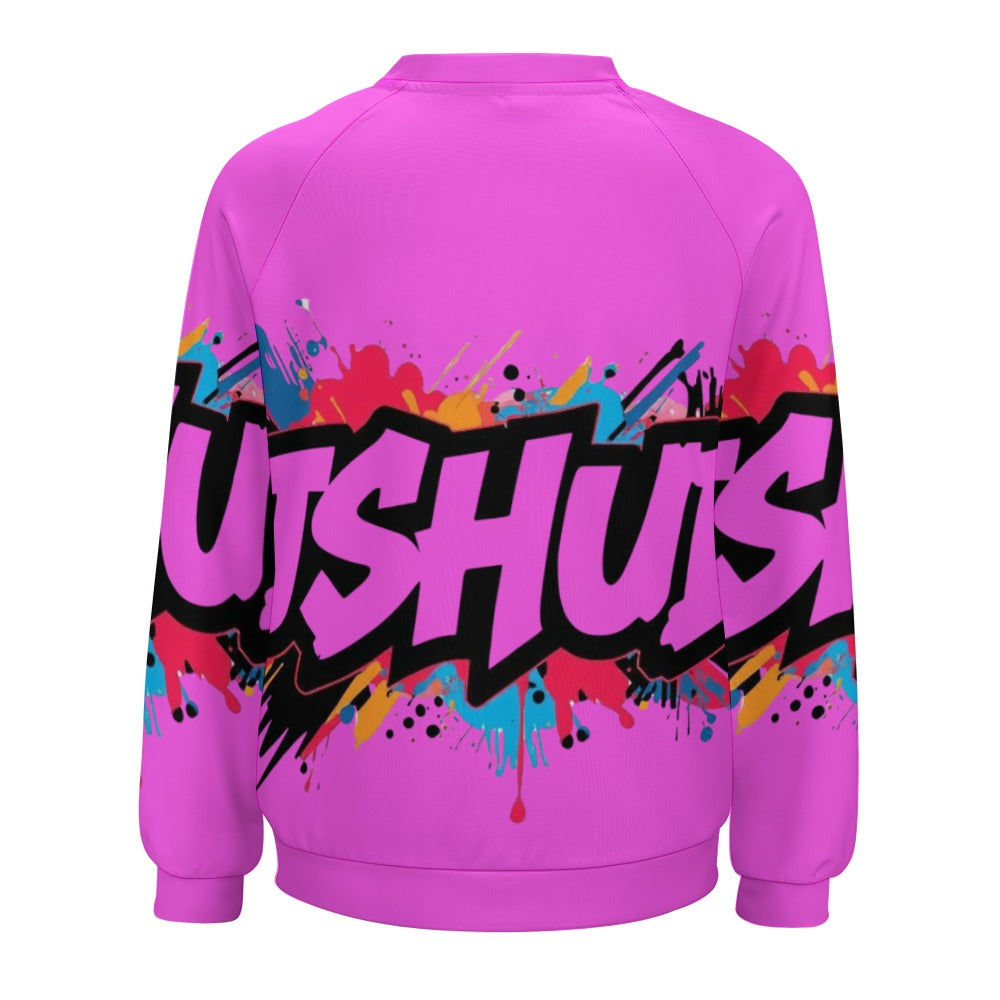 Felpa Donna JSHub Multicolor – Stile Streetwear con Graffiti All-Over