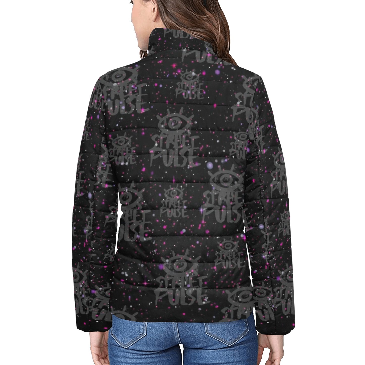 Giacca imbottita donna JS Street Pulse nera colletto rialzato