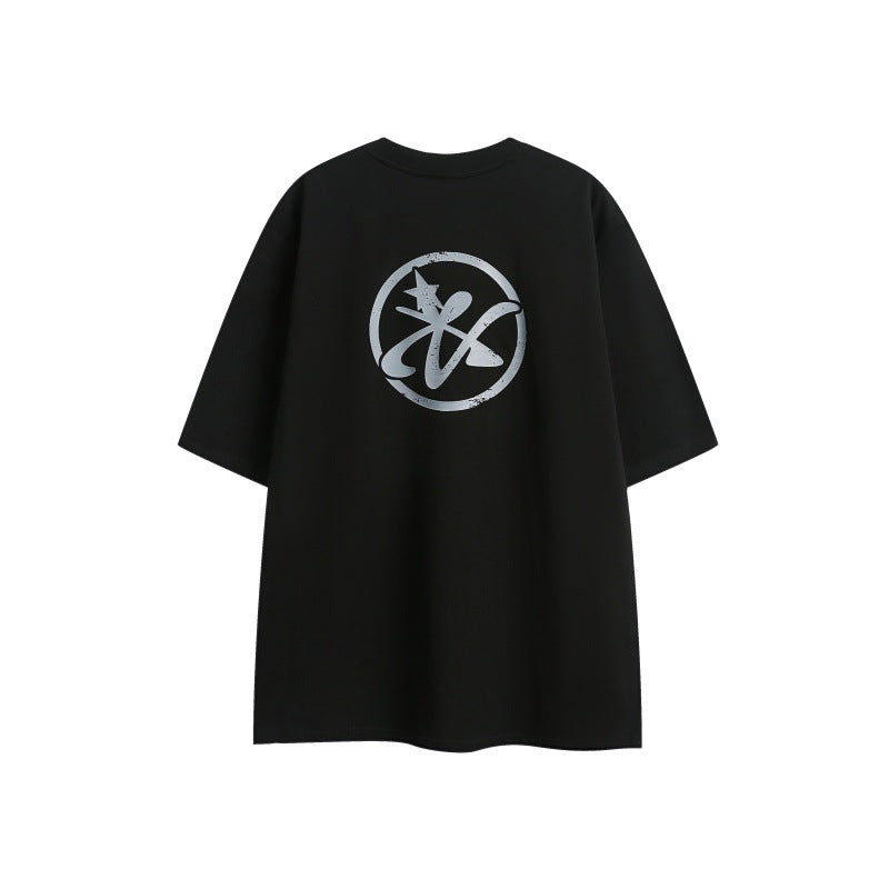 T-shirt Distressed Letter