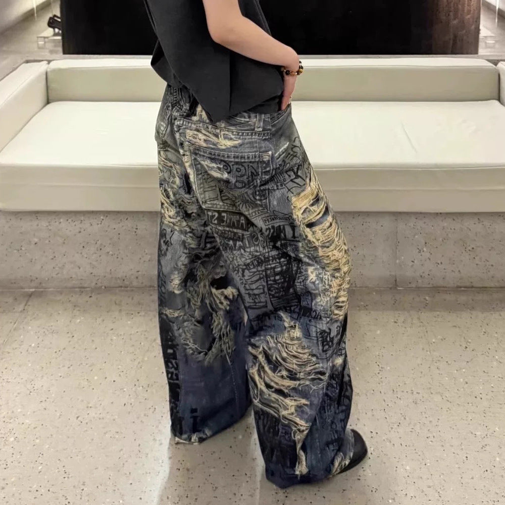 3D Graff Vibes – Jeans Larghi