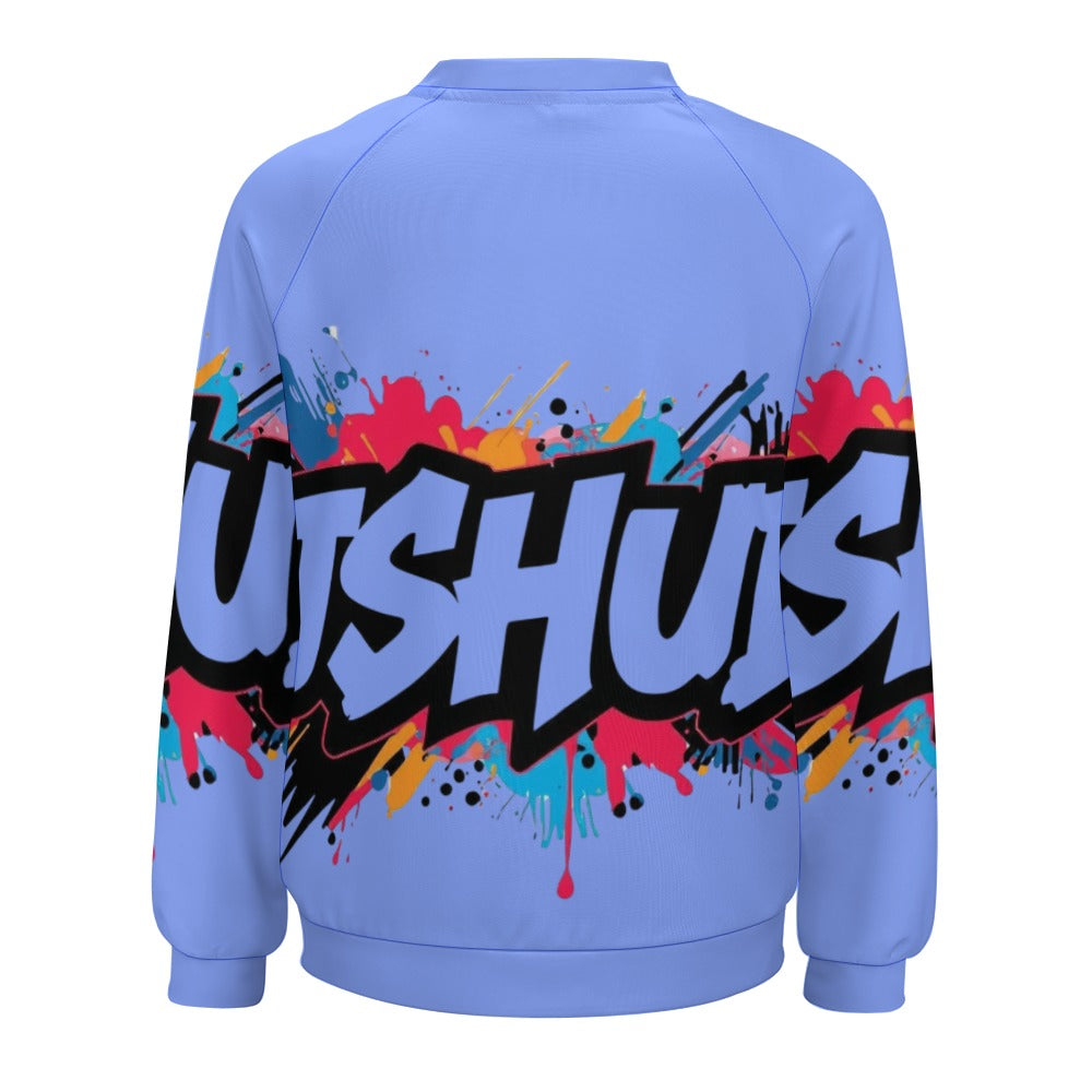 Felpa Donna JSHub Multicolor – Stile Streetwear con Graffiti All-Over
