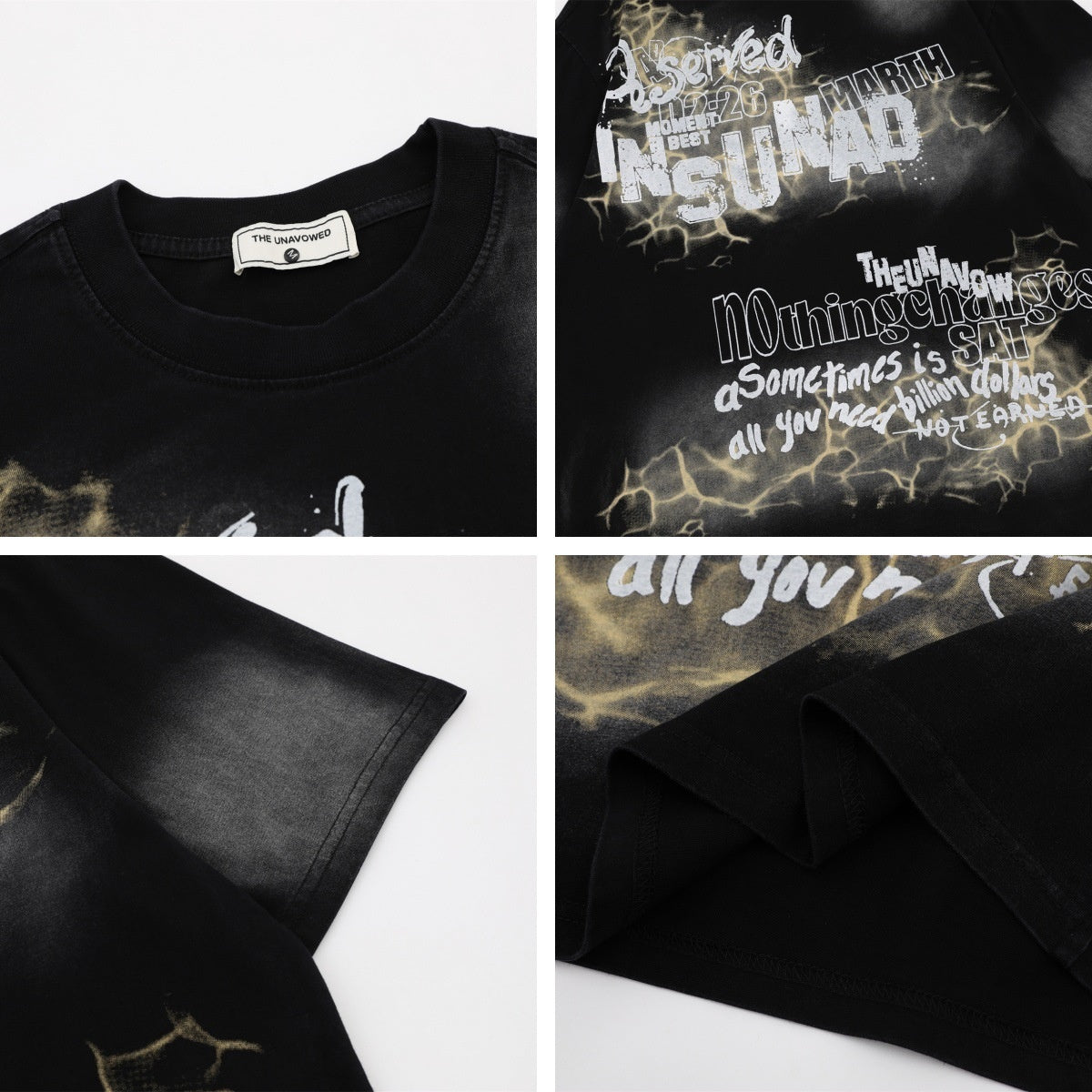 T-shirt Graffiti Numeric Letters