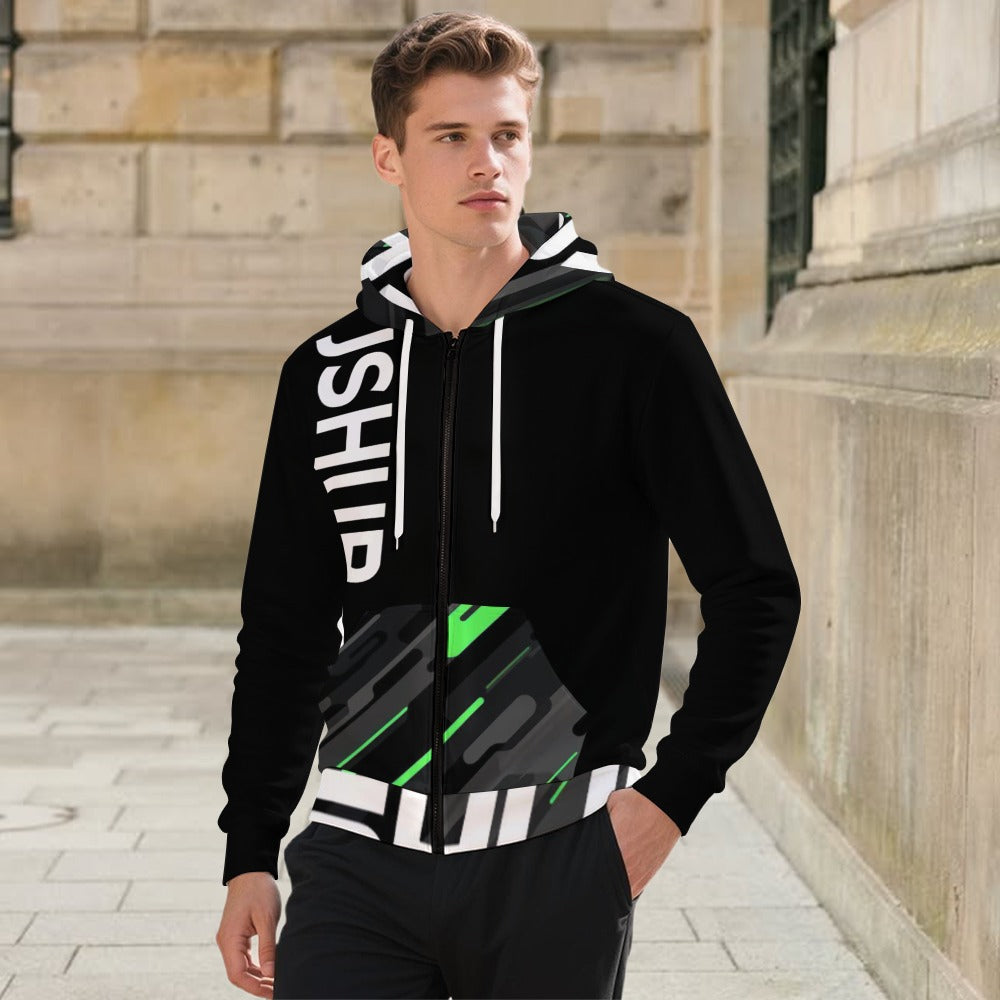 JS HUB Motion Core High Neck Hoodie Uomo Nera Multicolor