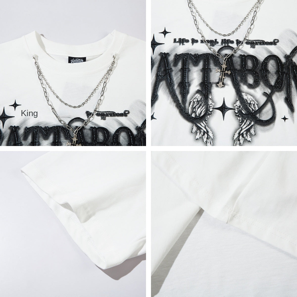 T-shirt American Retro Numeric Letters