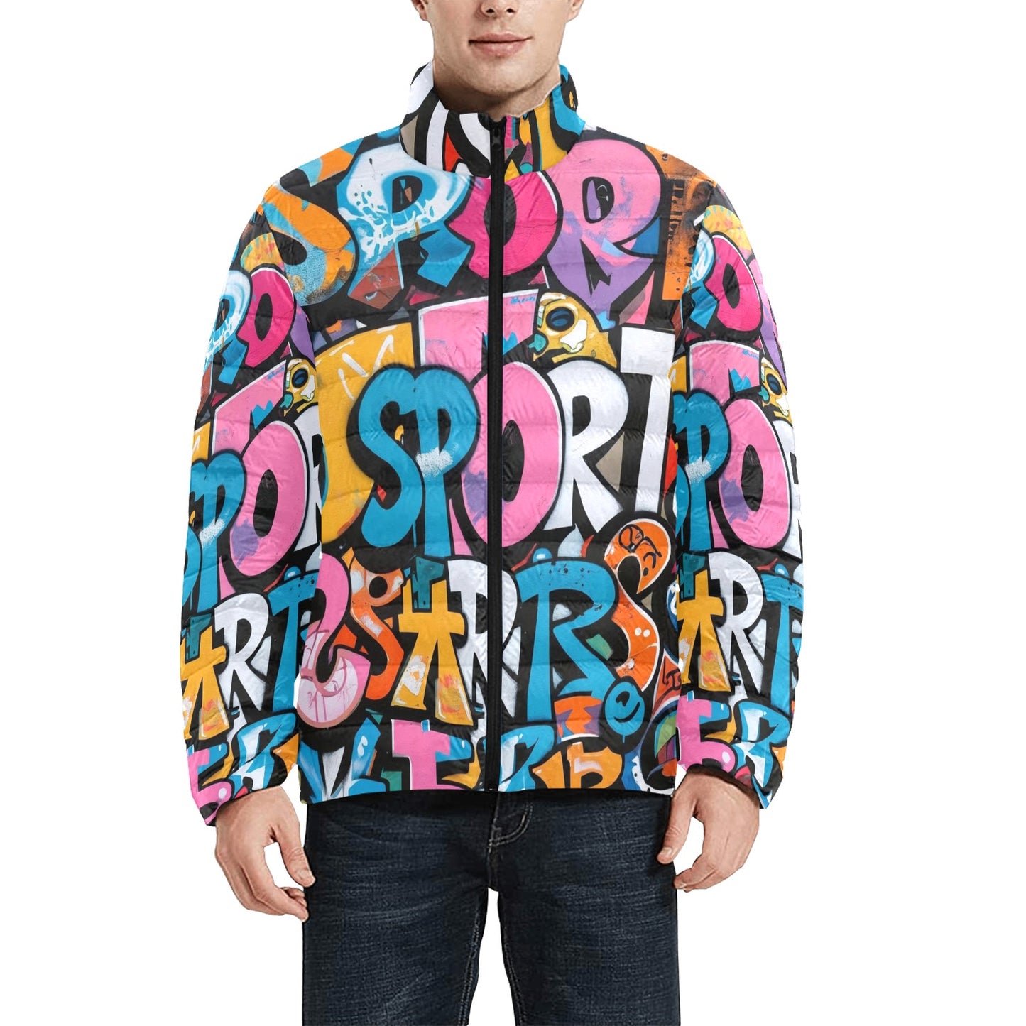 Giacca Bomber Uomo Collezione Murales JSHUB – Stampa All Over Graffiti JSports