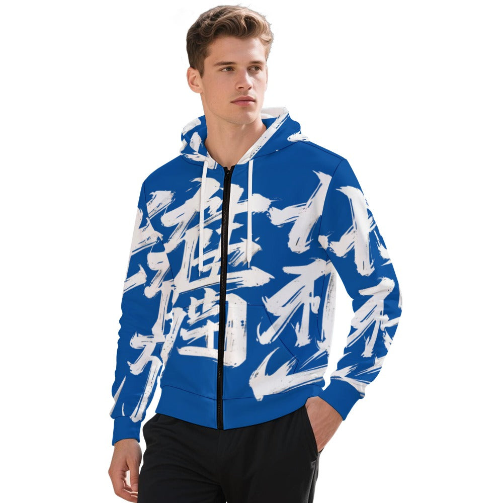 Felpa JSPORTS Momo M06 – Blu Profondo e Bianco Imponente