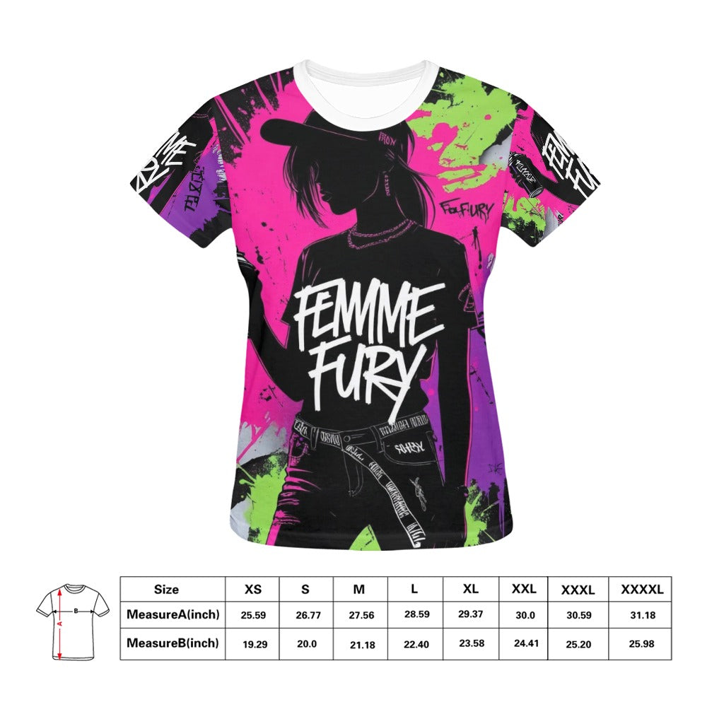 T-shirt donna FEMME FURY - Streetwear