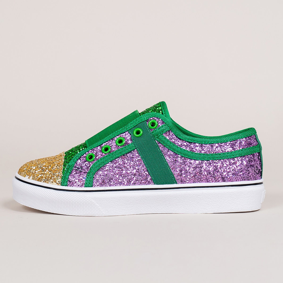 Sneakers GlitterPop – Scarpe di Tela Colorate con Paillettes per Donna