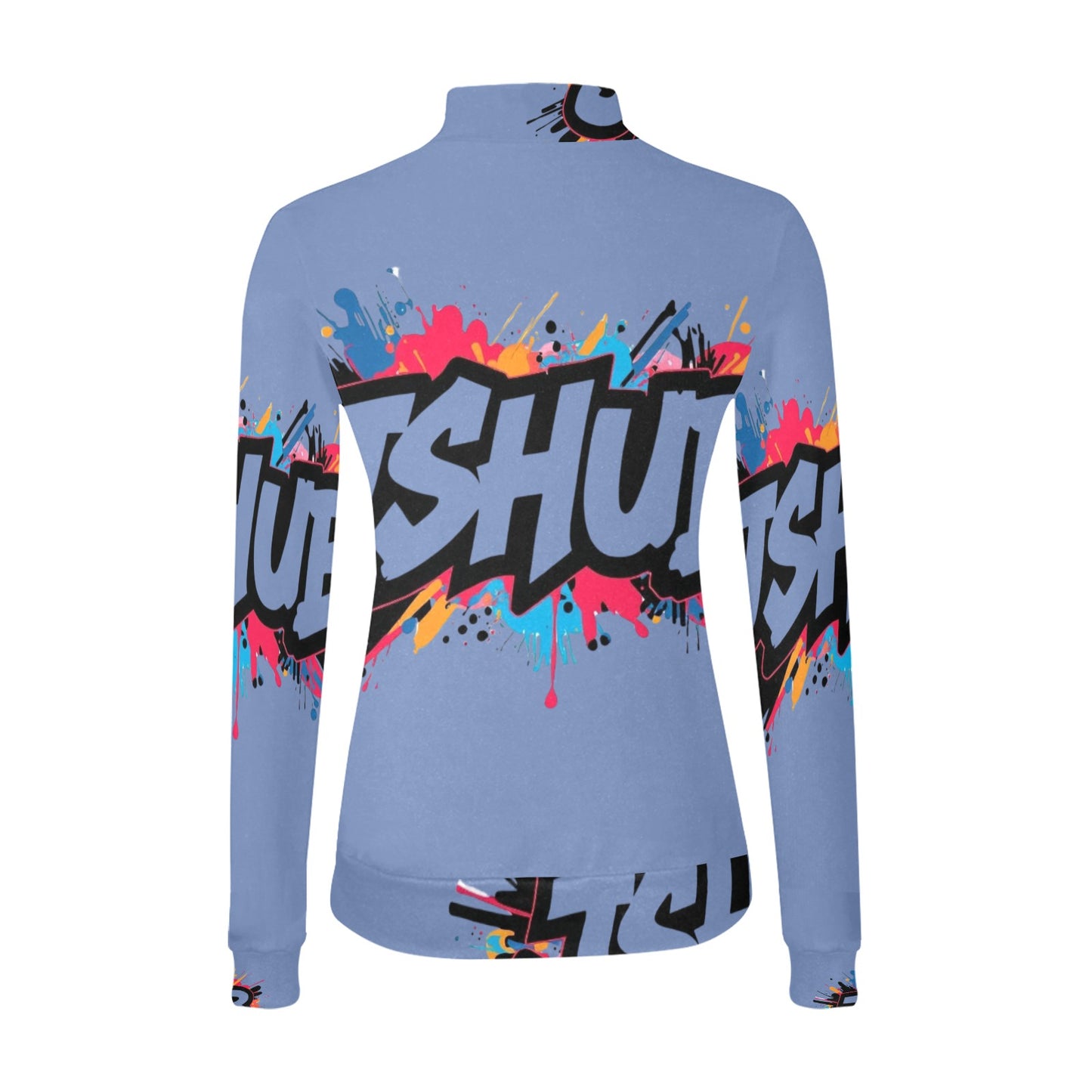 Maglione a collo alto da donna H43 con stampa all-over elegante e confortevole