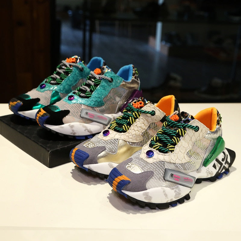 Sneakers MeshVibe – Scarpe da Donna con Suola Spessa in Rete Traspirante