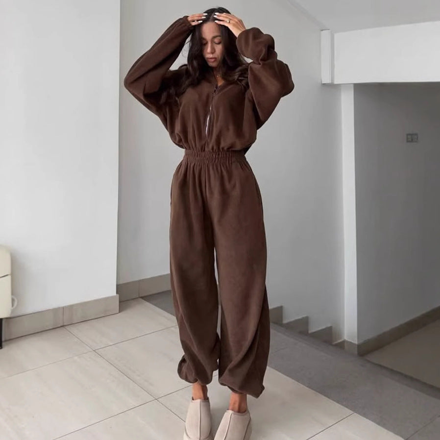 Tuta Cozy Zip Essential Donna
