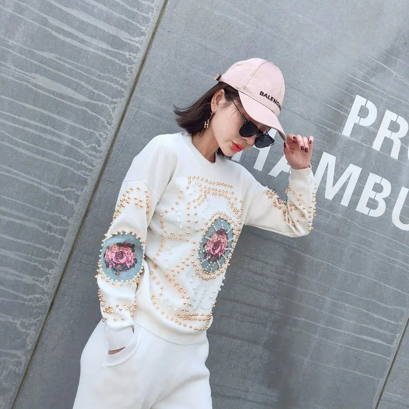 Tuta Embossed Knitwear Street Set