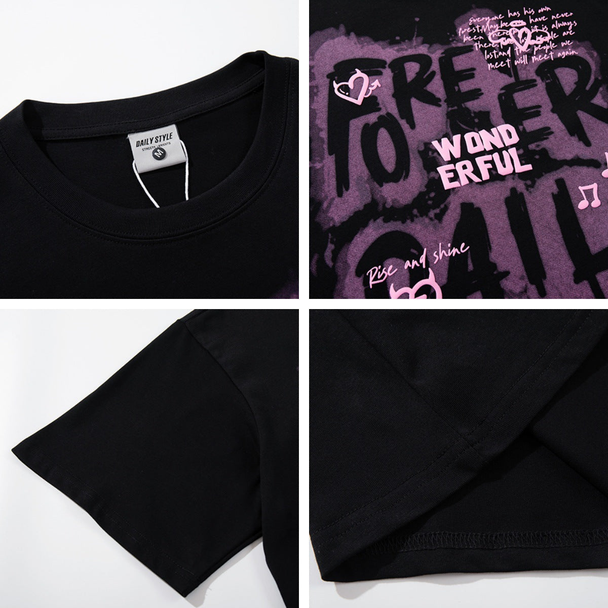 T-shirt Foam Lettered