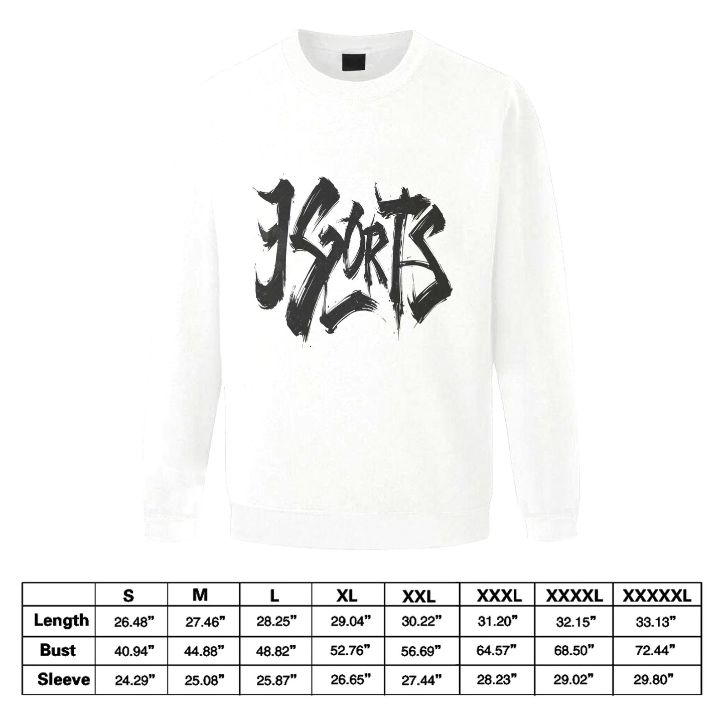 Felpa Uomo "JSPORTS Mono H18 Reverse" – Girocollo Monocolore