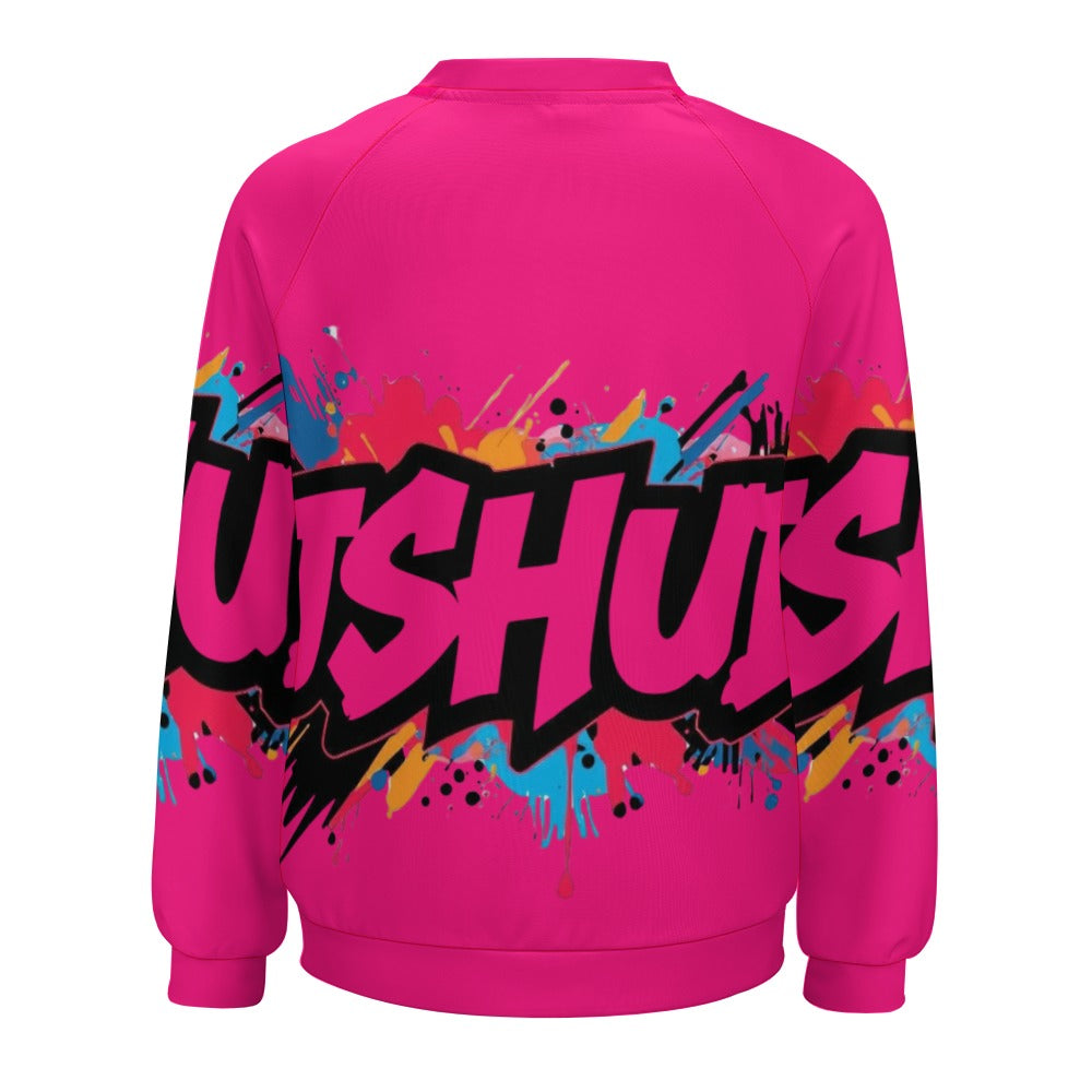 Felpa Donna JSHub Multicolor – Stile Streetwear con Graffiti All-Over